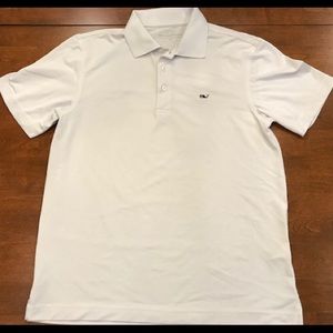 Vineyard Vines Men’s Quickdry White Polo Small